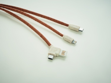 Logo trade promotional items image of: 3 in 1 charging cable in cork